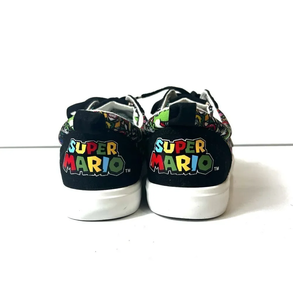 Nintendo Super Mario Canvas Skate Shoes Women's 6 Low Top Lace Up Sneaker